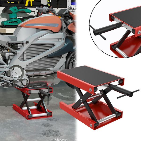 Yuenfong Sollevatore Per Moto Sollevatore Per Moto Fino A 500 Kg Sollevatore Di Aiuto Alla Manovra Sollevatore Per Moto Sollevatore Di Montaggio Per Moto Cavalletto Atv E Quad Cavalletto Per Moto Riparazione (Tipo B)-image