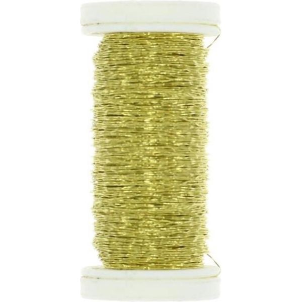 Filo Metallico Per Fiori, Ondulato, Dorato, 1 Pz.-image