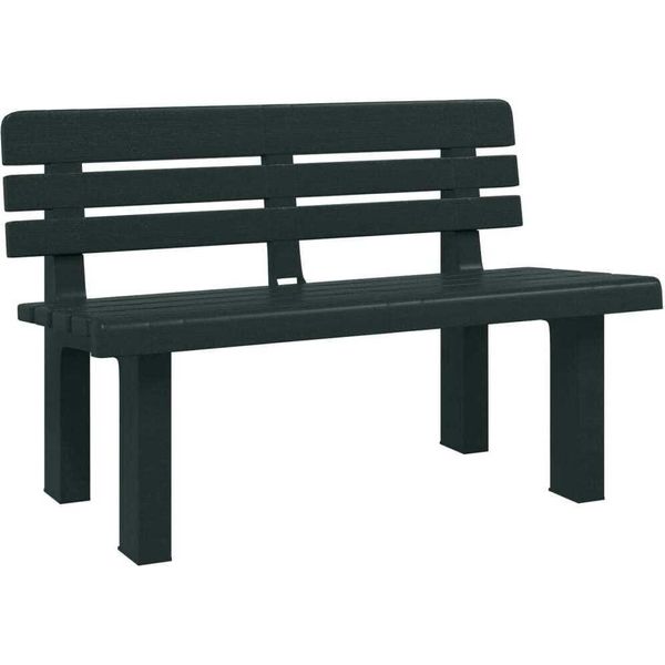 Syfax™ Panchina Da Giardino Verde 110X52X71 Cm In Polipropilene-image