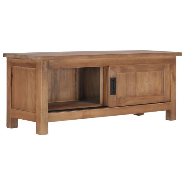 Syfax™ Mobile Porta Tv 90X30X35 Cm In Legno Massello Di Teak-image