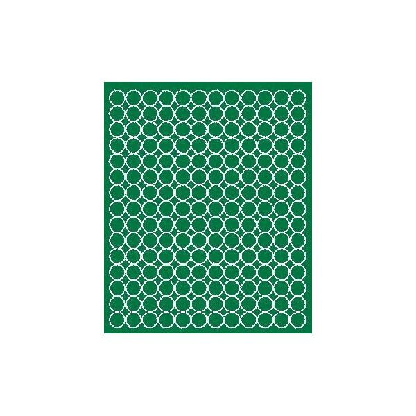 Adesivi Rotondi, Diametro 1,5 Cm, Pois, 180 Pezzi, Verde Opaco-image
