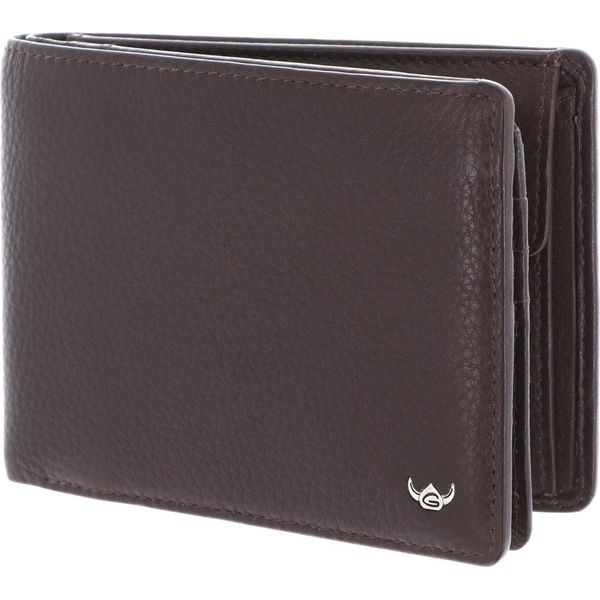 Golden Head Pelle Portafoglio Capri Rfid Protect Scheintasche Mit Geheimfach 1159 Dunkelbraun Marrone Scuro-image