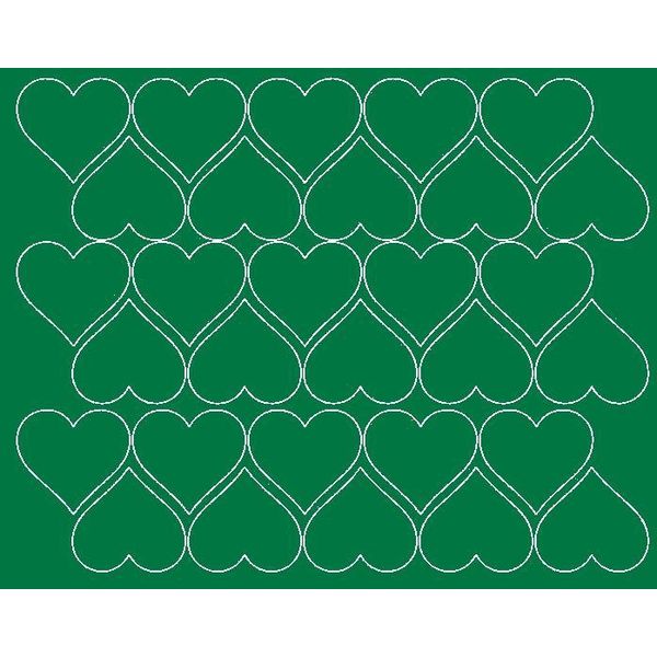 Adesivi A Forma Di Cuore Per San Valentino, 4 Cm, 30 Pezzi, Verde Brillante-image