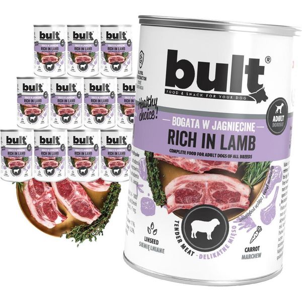 Cibo Per Cani Bult Cibo Umido Agnello Set Da 12X400G-image