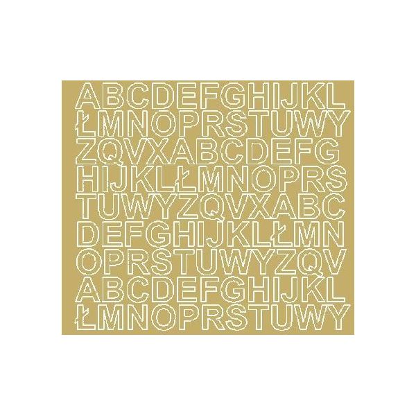 Adesivi Con Lettere Autoadesivi, 2 Cm, Color Oro Lucido-image
