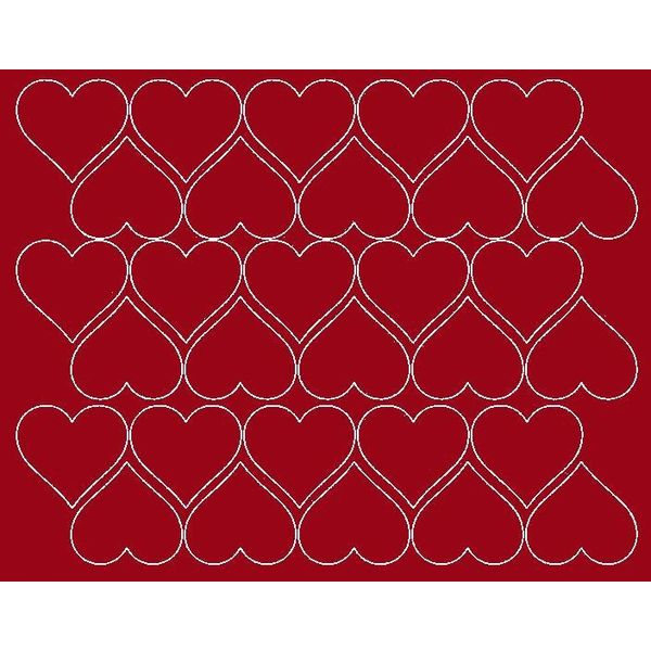 Adesivi A Forma Di Cuore Per San Valentino, 4 Cm, 30 Pezzi, Rosso Scuro Lucido-image