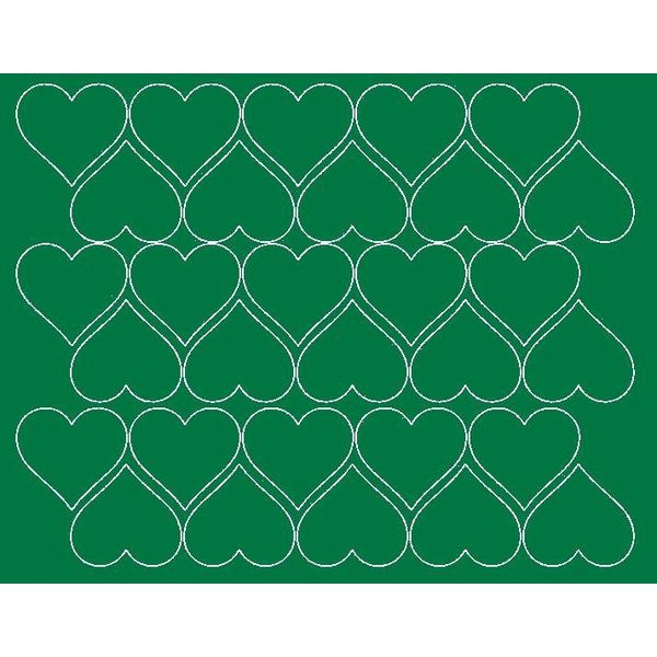 Adesivi A Forma Di Cuore Per San Valentino 4 Cm Seduszko 30 Pezzi Verde Opaco.-image