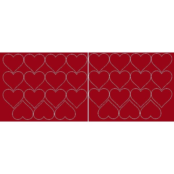 Adesivi A Forma Di Cuore Per San Valentino, 6 Cm, 30 Pezzi, Rosso Scuro Lucido-image
