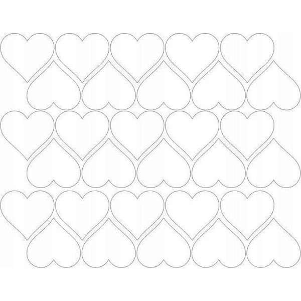 Adesivi A Forma Di Cuore Per San Valentino, 4 Cm, 30 Pezzi, Bianco Lucido-image