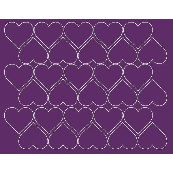 Adesivi A Forma Di Cuore Per San Valentino, 4 Cm, 30 Pezzi, Viola Lucido-image