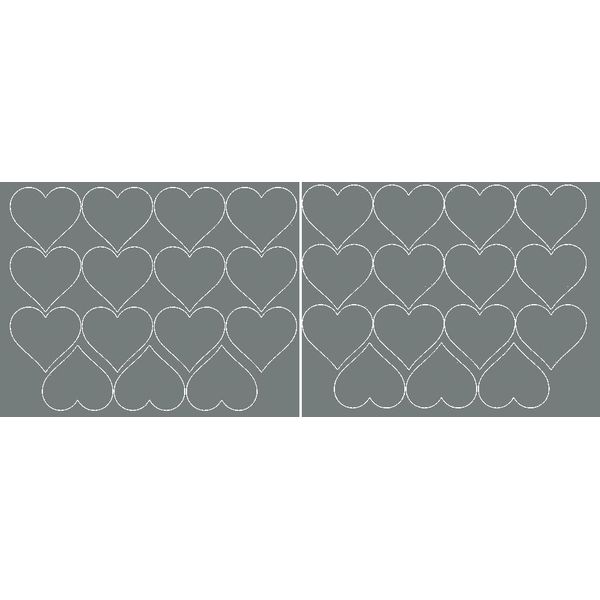 Adesivi A Forma Di Cuore Per San Valentino, 6 Cm, 30 Pezzi, Grigio Lucido-image