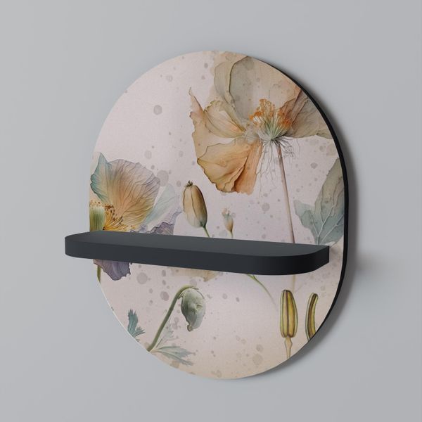 Soften Poppy Scaffale Ovale Nero-image