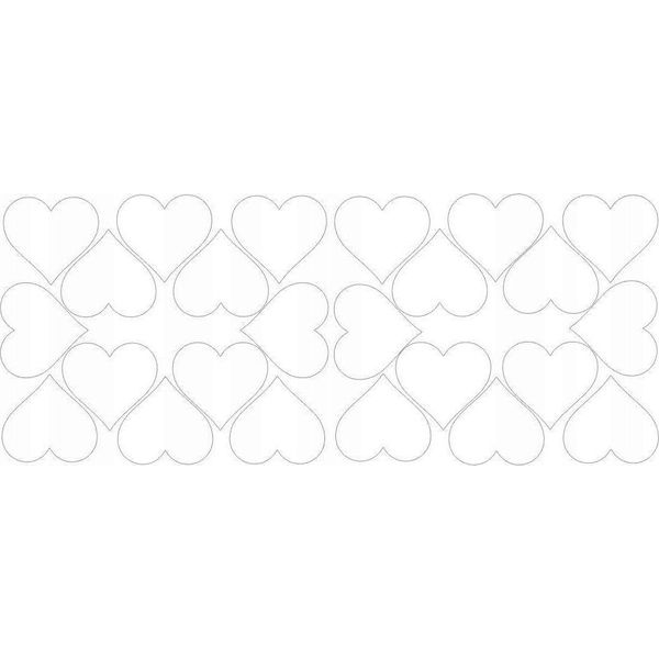 Adesivi A Forma Di Cuore Per San Valentino, 7 Cm, 24 Pezzi, Bianco Lucido-image