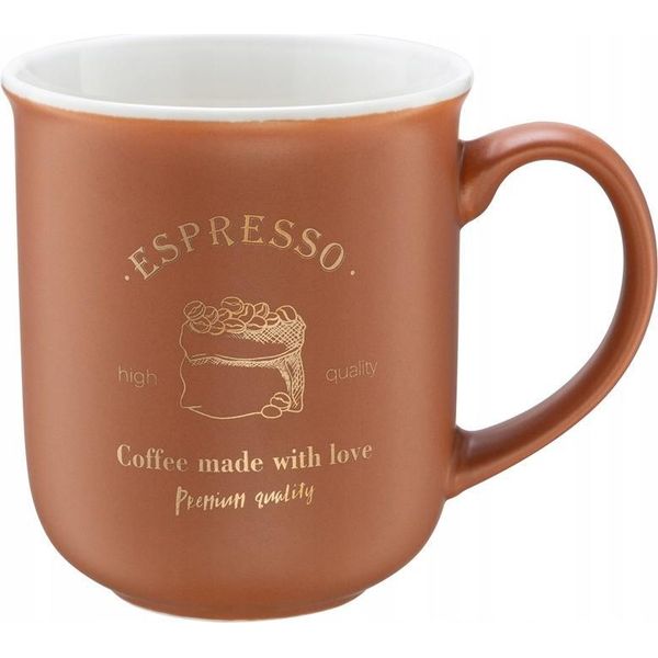Tazza In Porcellana Caramello 380 Ml Per Caffè E Tè-image