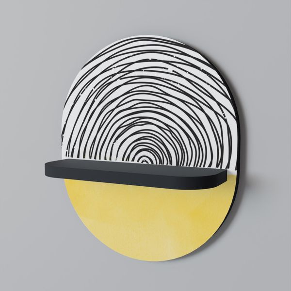 Sunny Treasure Scaffale Ovale Nero-image