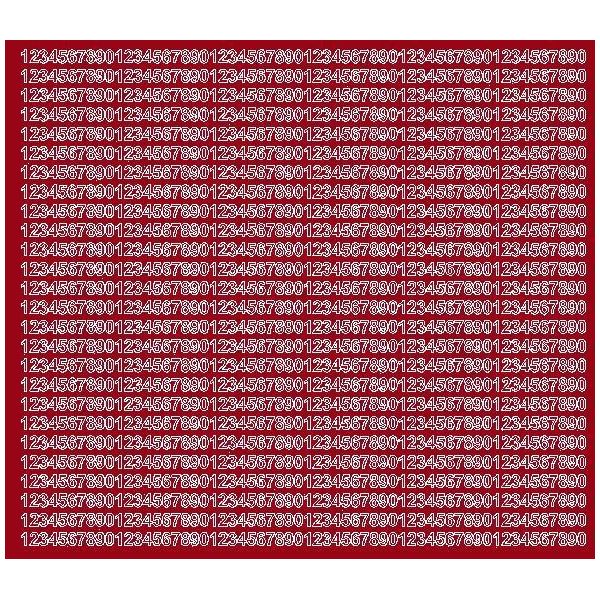 Adesivi Numerati Autoadesivi, 5 Mm, Rosso Scuro, Opaco-image