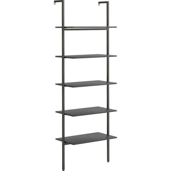 Syfax™ Scaffale Pendente A 5 Livelli Nero 64X35X185 Cm-image