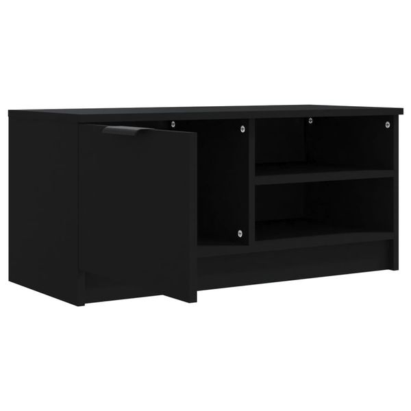 Syfax™ Mobile Porta Tv Nero 80X35X36,5 Cm In Legno Multistrato-image