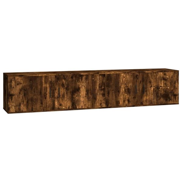 Syfax™ Mobili Porta Tv A Parete 2 Pz Rovere Fumo 100X34,5X40 Cm-image