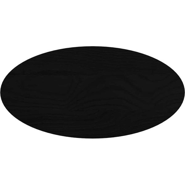 Vidaxl Piano Del Tavolo Marrone Scuro 80X40X2 Cm In Rovere Massiccio Ovale-image