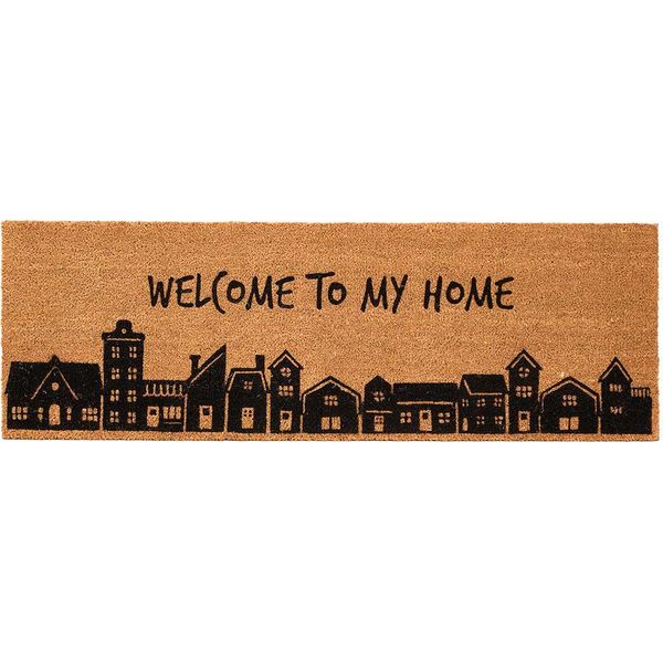 Giftdecor | Tappetino Per Porta - Tappeto D'ingresso - 40 X 120 Cm - Porta D'ingresso - Zerbino - Benvenuto A Casa-image