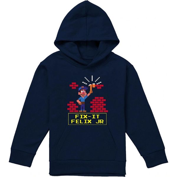 Wreck-It Ralph - Felpa Con Cappuccio Per Bambini TV23238 (128) (Marina)-image