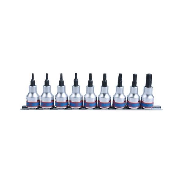 Set Di Chiavi Torx 3/8'', 9 Pezzi, Barra T10-T50 - Ky3109Pr8-image