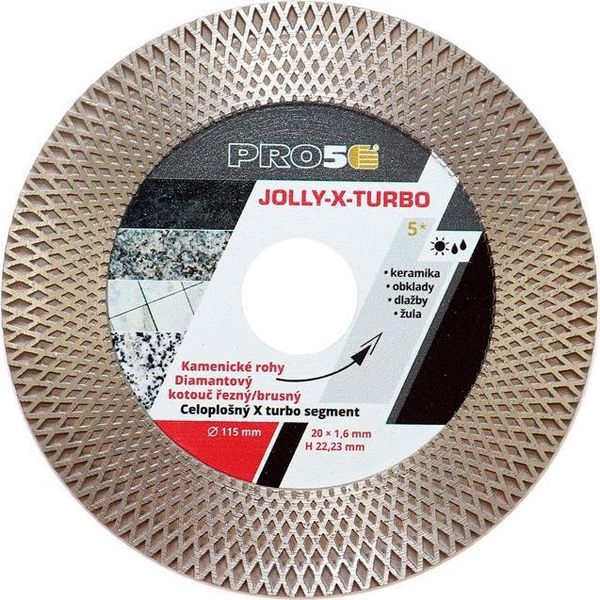 PRO5 | Disco Diamantato Per Taglio E Levigatura Ø115 Mm – Bordi Jolly (X-Turbo)-image