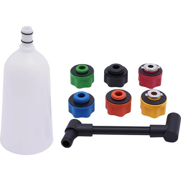 Set Per Il Riempimento Dell'olio, Compatibilità Universale, Contiene 6 Adattatori, Colorati-image