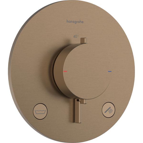 Hansgrohe Ecostat Comfort S Thermostat Encastré Pour 2 Consommateurs Avec Combinaison De SéCurité IntéGréE, 33718140, 33718140-image