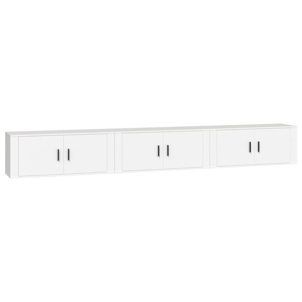 Syfax™ Mobili Porta Tv A Parete 3 Pz Bianco 100X34,5X40 Cm-image