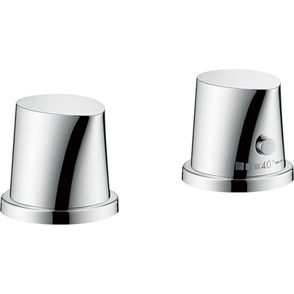 Hansgrohe Axor Starck Organic Set Prefabbricato Termostatico A 2 Fori Installazione Bordo Vasca Cromo-image