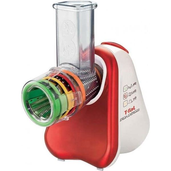 Tefal | Grattugia Elettrica | Fresh Express+ | 200 W | Colore: Bianco/Rosso Rubino-image