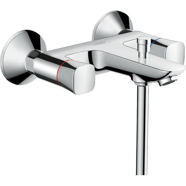 Hansgrohe Logis Mitigeur De Bain à 2 PoignéEs, Apparent, 2 Consommateurs, Saillie 217Mm, Chromé, 71243000, 71243000-image