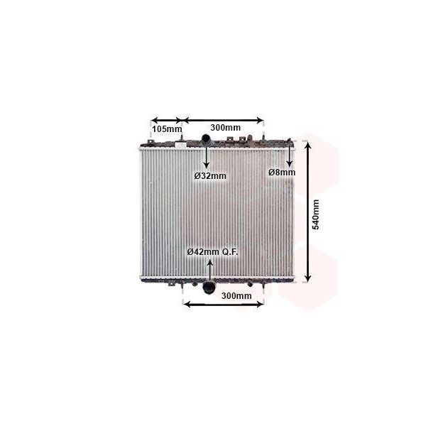Van Wezel Radiatore Raffreddamento Motore 40002277 Per Fiat Ulysse (179_)-image