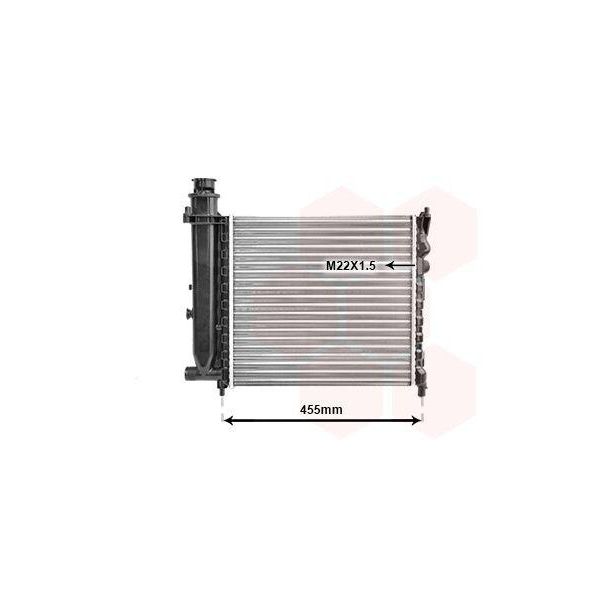 Van Wezel 40002073 Radiatore Radiatore Acqua Radiatore Motore Adatto Per Peugeot 309 I (10C, 10A)-image
