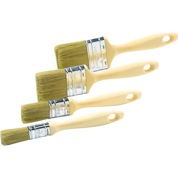 SchüLler Eh' Klar Set Di 4 Spazzole Piatte Mercato L Crema, Misure 20, 30, 50, 60 Mm-image