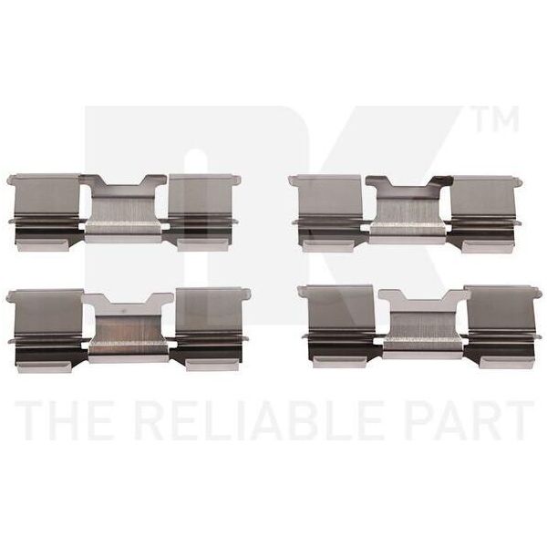 Kit Accessori Nk Pastiglie Freno A Disco 79231726 Per Fiat Ducato Bus (250_ 290_)-image