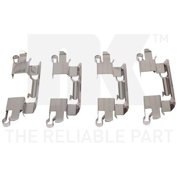 Kit Accessori Nk Pastiglie Freno A Disco 79221769 Per Nissan NP300 Navara Pickup (D40)-image