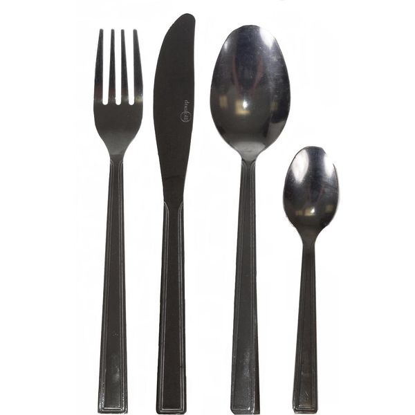 Domotti Bari Set Di Posate Da 24 Pezzi Per 6 Persone Cucchiaio Coltello Forchetta Cucchiaio-image