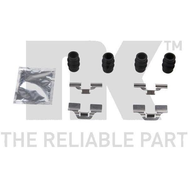 Kit Accessori Nk Pastiglie Freno A Disco Per Toyota Corolla Liftback (_E11_)-image