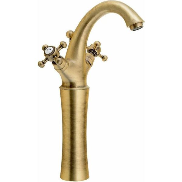 Miscelatore Per Lavabo Antea, Alto, Con Scarico A Scomparsa 300 Mm, Bronzo-image