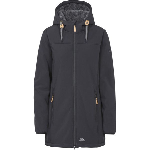 Trespass Giacca Da Donna Kristen, Con Cappuccio, Impermeabile, Lunghezza Maggiore TP4195 (S) (Nero)-image