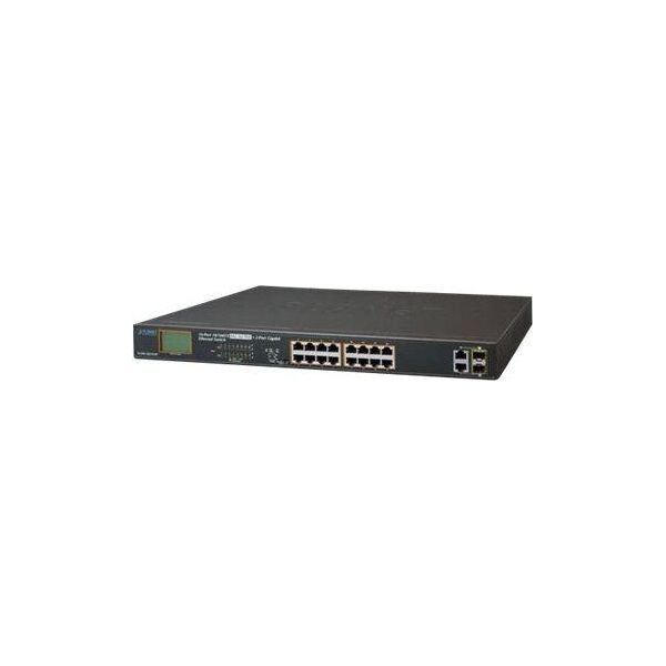 Planet Technology Corp. FGSW-1822VHP Planet 16-Port 10/100TX 802.3At Poe + 2-Port Gigabit Tp/Sfp-image