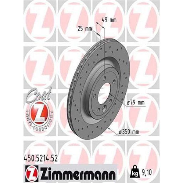 2X Disco Freno Zimmermann 450.5214.52 Per Land Rover Discovery Sport (L550)-image