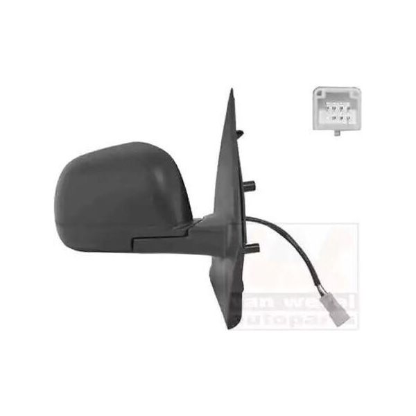 Van Wezel 1566808 Specchietto Esterno Specchietto Laterale Destro Per Dacia Lodgy (Js) Convesso Riscaldato-image