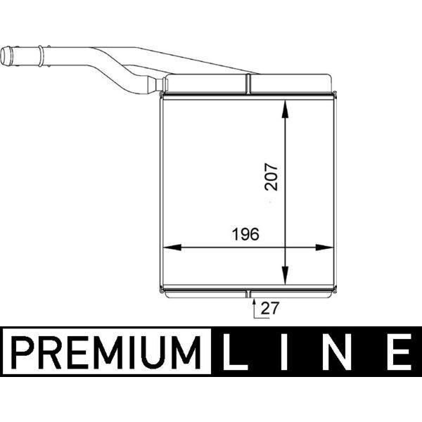 Scambiatore Di Calore Mahle Original Per Il Riscaldamento Interno Ah 143 000P-image