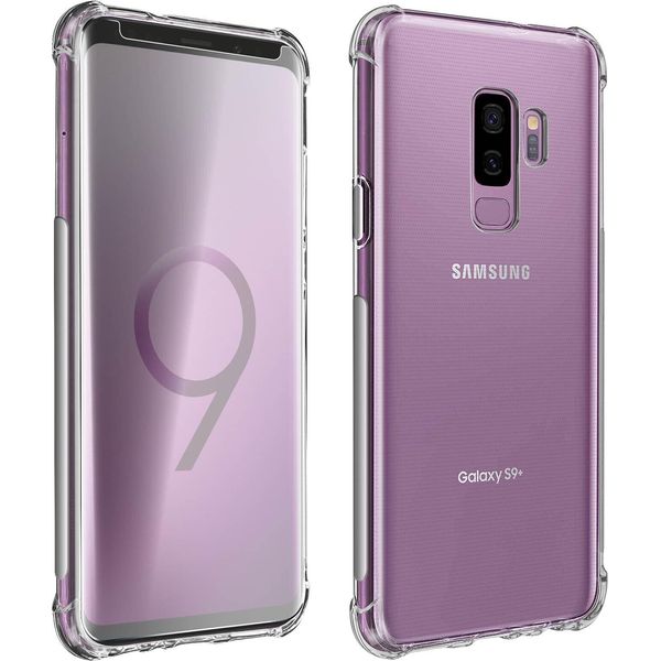 Avizar, Set Di Protezione Premium Galaxy S9 Plus Custodia Protettiva + Pellicola Protettiva, Trasparente-image