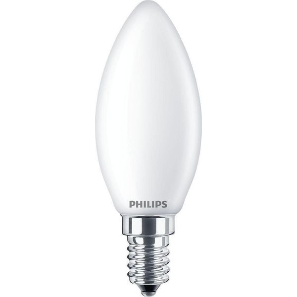 Philips Led Candle Classic 2,2W Bianco Caldo E14 8718699763374 Come Una Candela A Incandescenza Da 25W-image