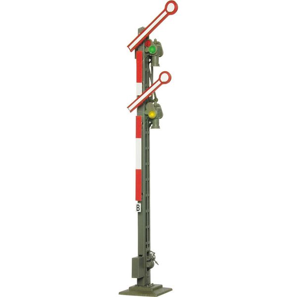Viessmann 4531 H0 Segnale Principale Stampato, Albero Stretto, Con 2 Ali Accoppiate-image